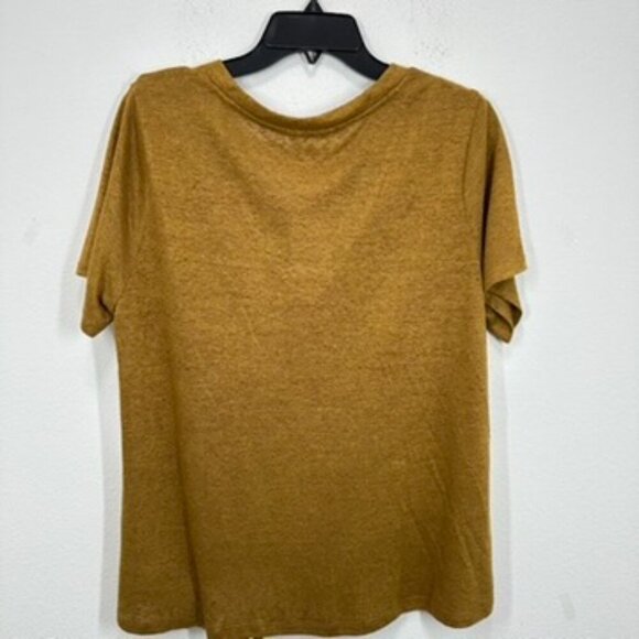 Caslon Nordstrom Twist Front V Neck Lightweight Casual Tee Shirt Updated Basic - Picture 5 of 6